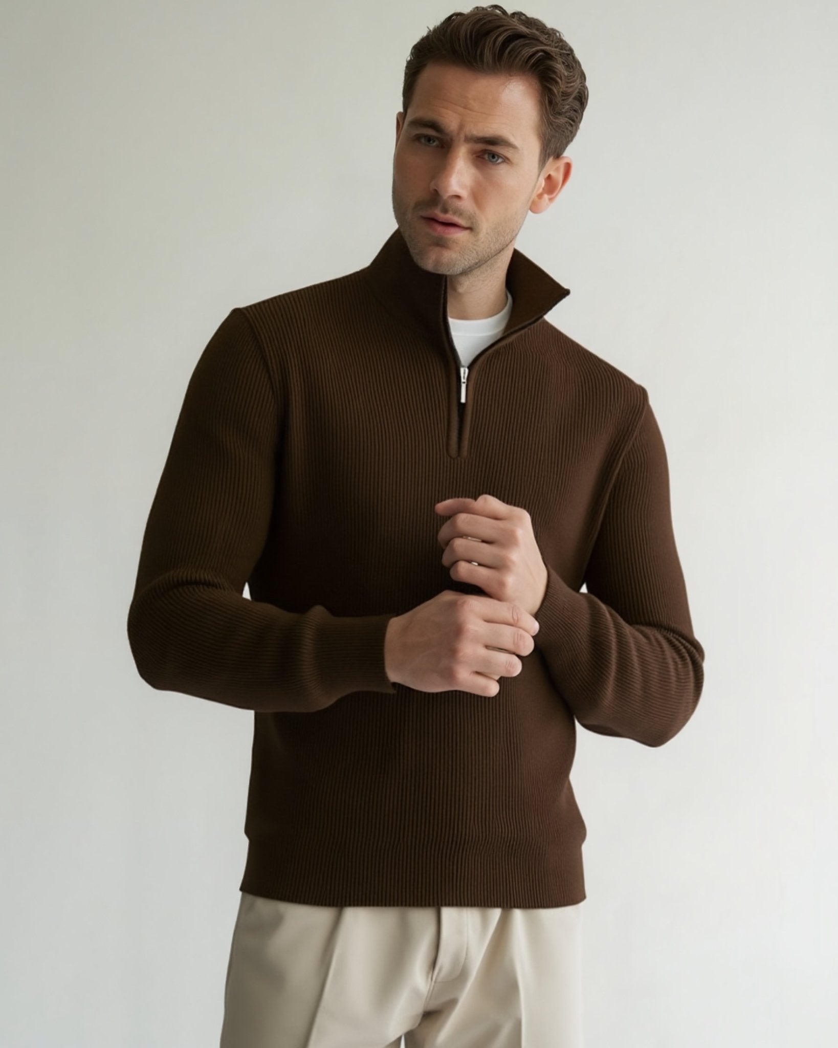 Bleecker Sweater Semi Cierre - Regular Fit