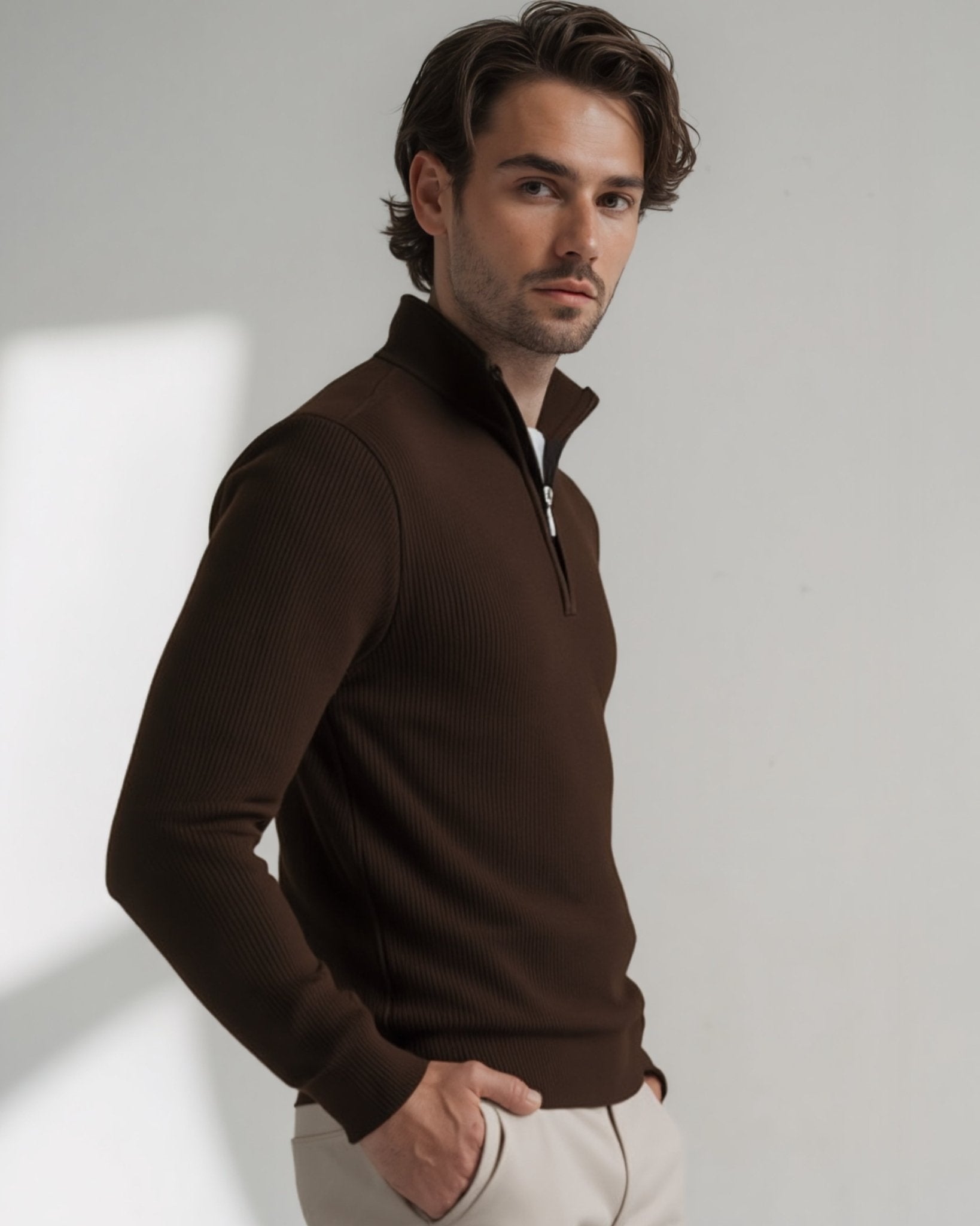 Bleecker Sweater Semi Cierre - Regular Fit