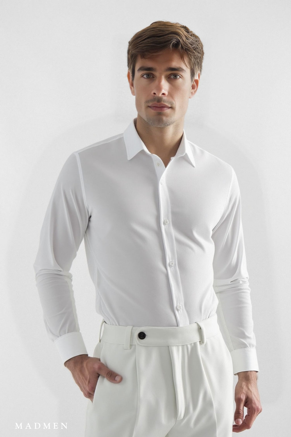 Camisa Sutton de tela premium – Slim Fit