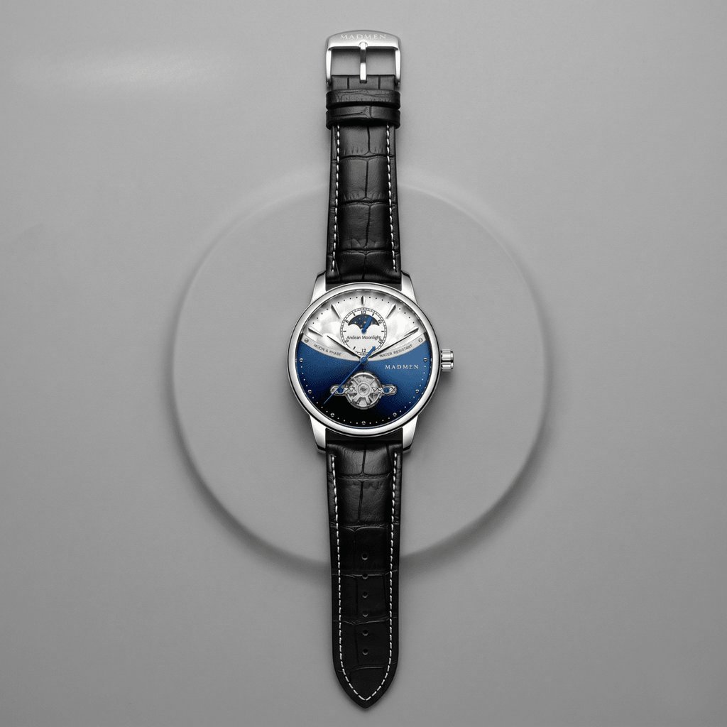 Reloj Andean Moonlight - caja de madera piano