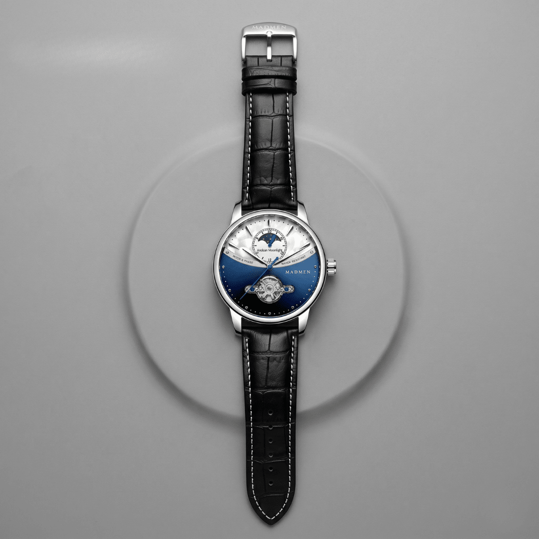 Reloj Andean Moonlight - caja de madera piano