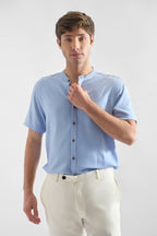 Camisa de Lino Manga Corta