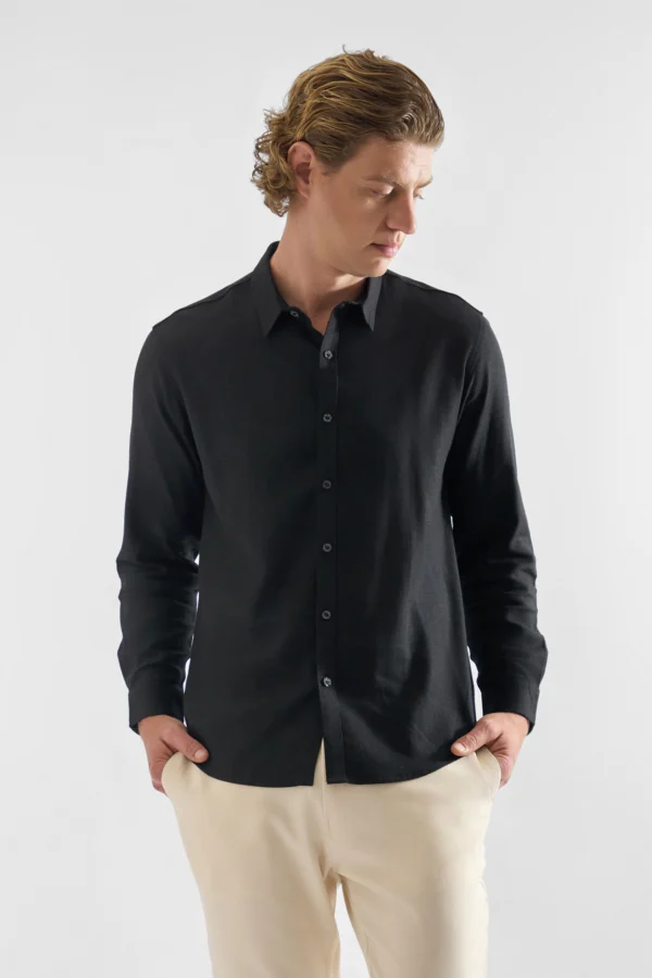 Camisa De Lino Manga Larga para Hombres Rococo11 1