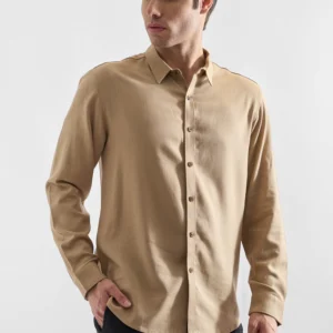 Camisa De Lino Manga Larga para Hombres Rococo24