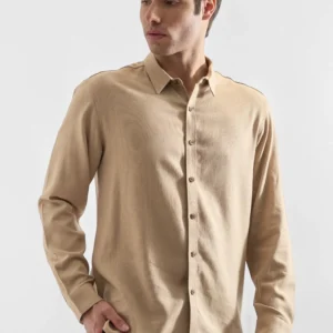 Camisa Lino Rococo Beige