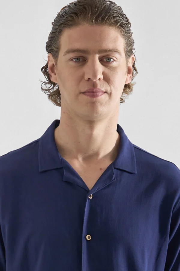 Camisa de Lino Cuello Cubano para Hombres18
