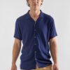 Camisa de Lino Cuello Cubano para Hombres20