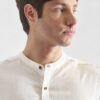 Camisa de Lino Manga Corta para Hombres18
