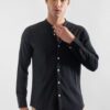Camisa de Lino Manga Larga Para Hombres20
