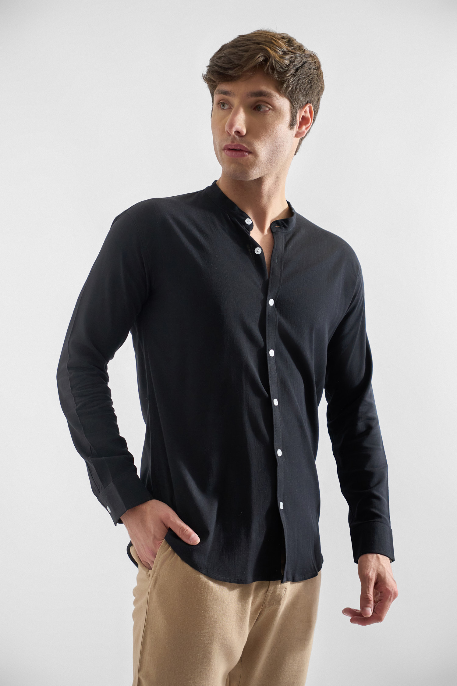 Camisa-de-Lino-Manga-Larga-Para-Hombres21