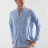 Camisa de Lino Manga Larga Para Hombres30