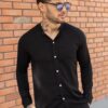 Camisa manga larga de lino para hombre11