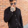 Camisa manga larga de lino para hombre12