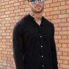 Camisa manga larga de lino para hombre15