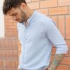Camisa manga larga de lino para hombre17