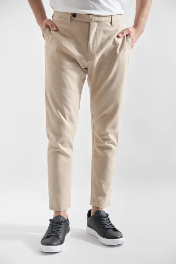 Pantalon Slim Fit de Lino Hombre21 1