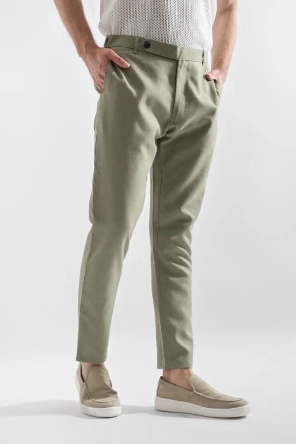 Pantalon Slim Fit de Lino Hombre25