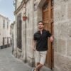 Polo de Lino para Hombres Madmen10