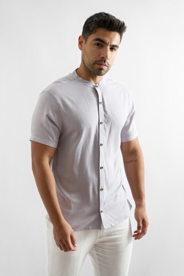 Camisa Lino Silver - Imagen 4