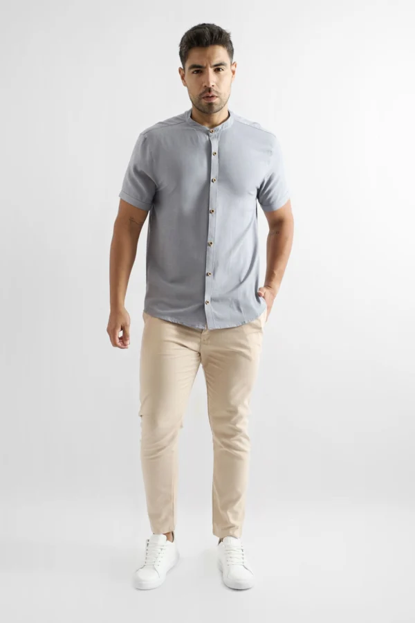 Camisas de lino manga corta8