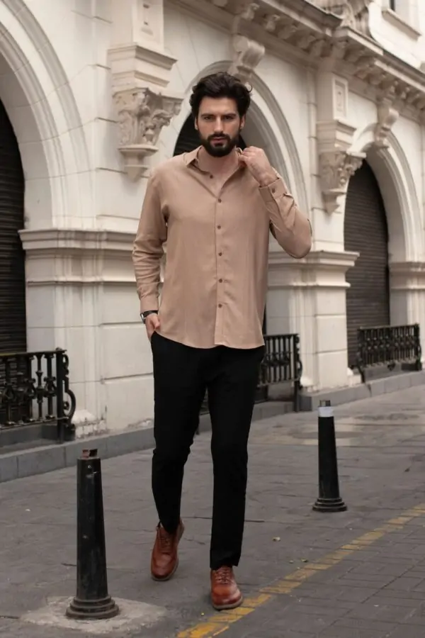 Camisa de Lino Manga larga Madmen Rococo4