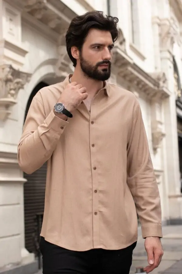 Camisa de Lino Manga larga Madmen Rococo5