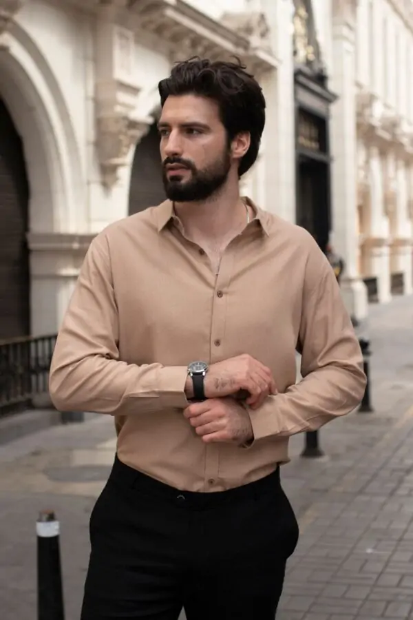 Camisa de Lino Manga larga Madmen Rococo6