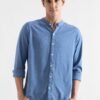 Camisa Lino Manga Larga Acero - Imagen 4
