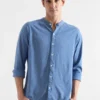 Camisa Lino Manga Larga Acero - Imagen 4