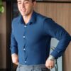 Camisa Manhattan Azul - Slim Fit - Imagen 6