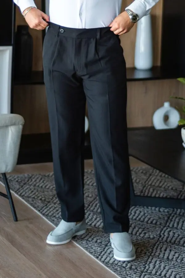 Pantalón Manhattan Negro - Regular Fit - Imagen 2