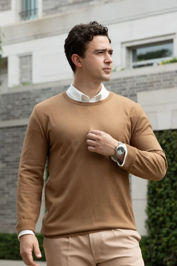 Bowery Sweater Moca – Regular Fit