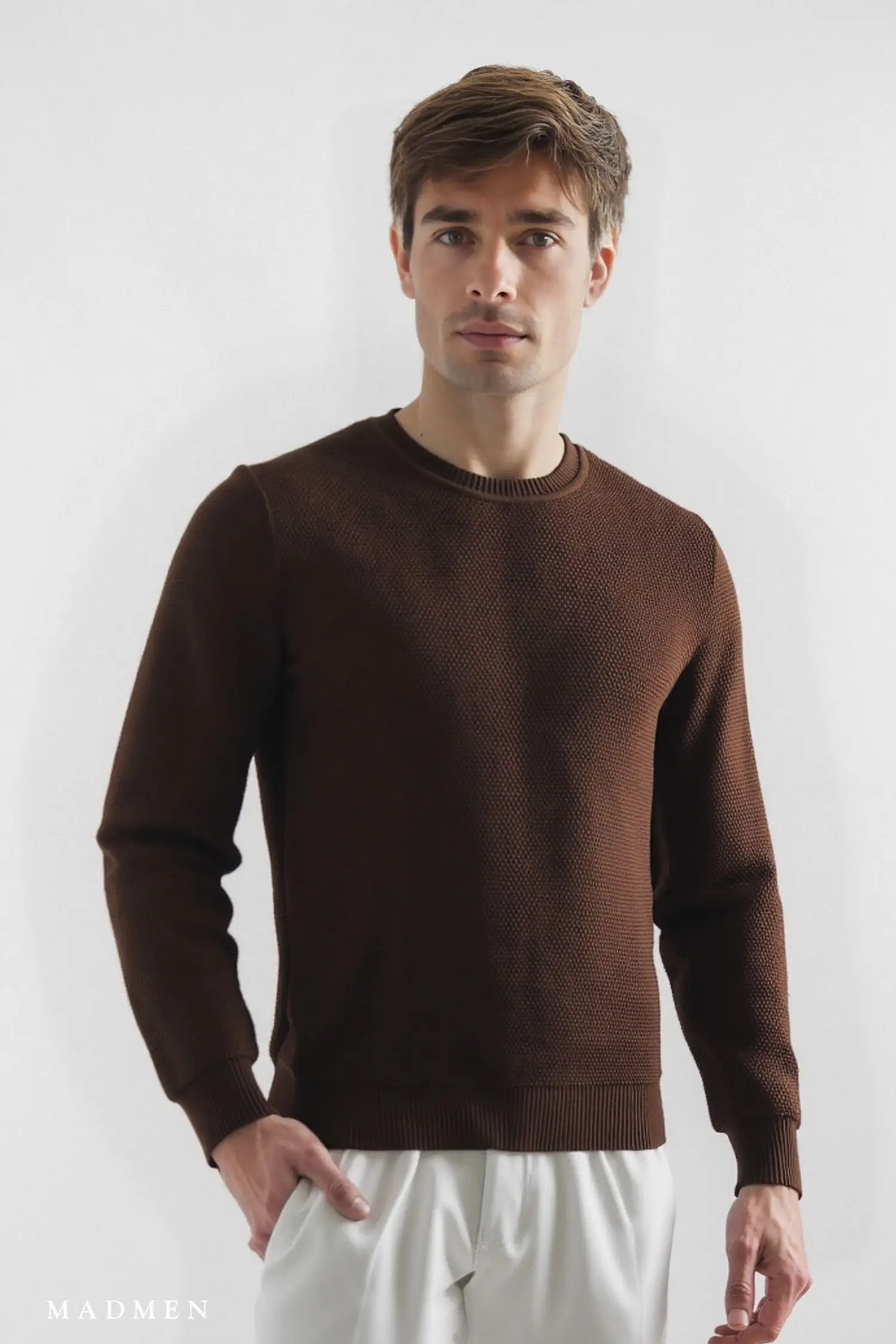Westwood Sweater Marrón - Slim Fit