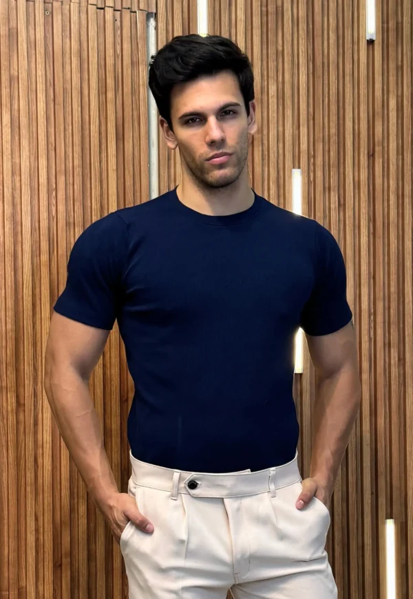 CityLine T-shirt Azul - Slim Fit
