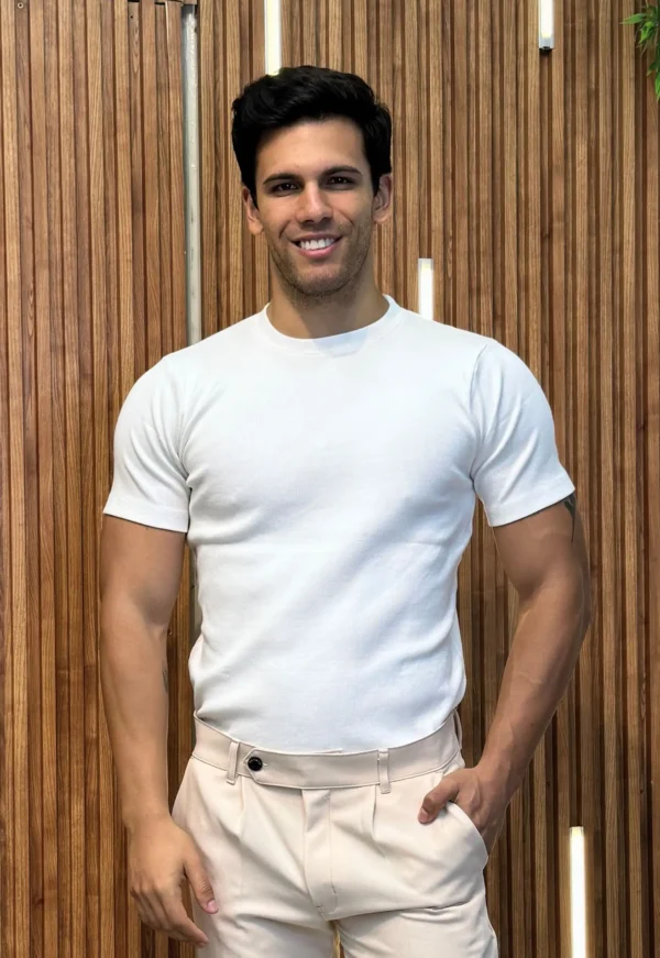 CityLine T-shirt Perla - Slim Fit