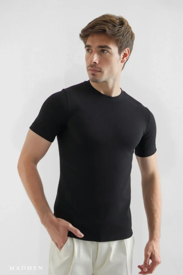 CityLine T-shirt Negro - Slim Fit