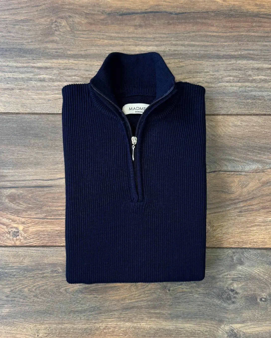 Bleecker Sweater Semi Cierre Azul - Regular Fit
