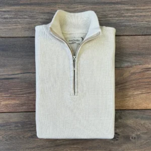 Bleecker Sweater Semi Cierre Perla - Regular Fit