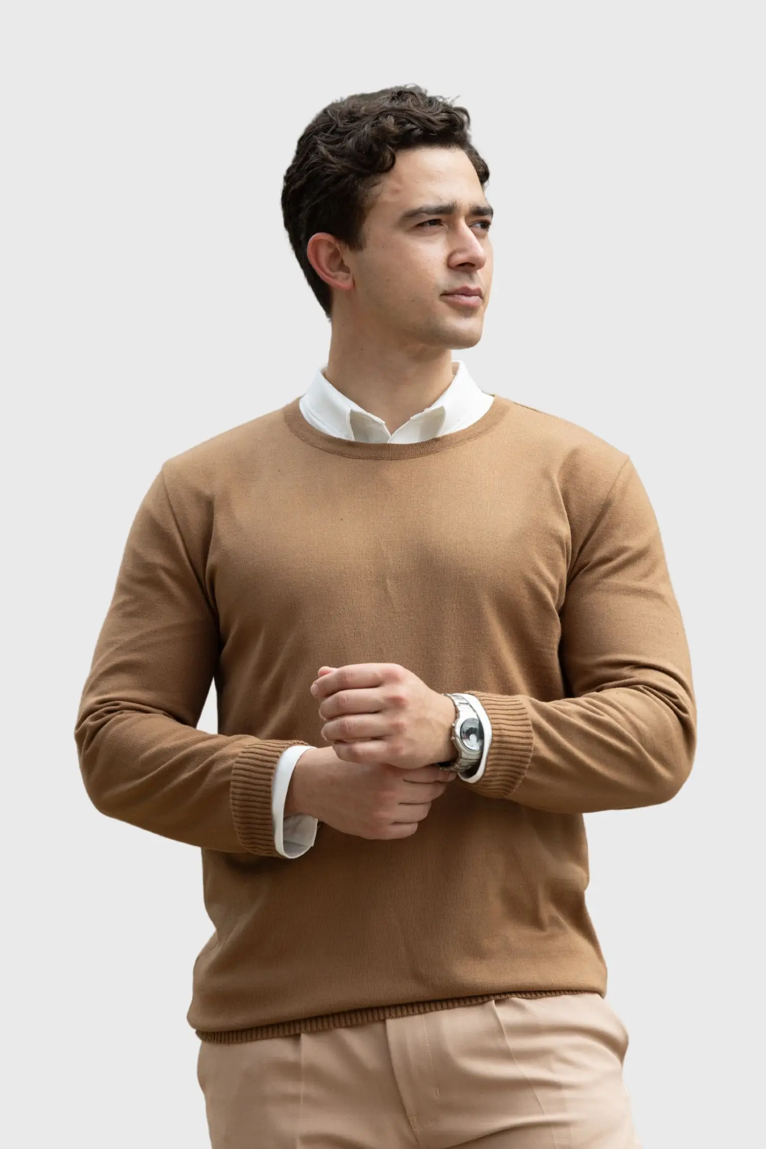 Bowery Sweater Moca – Regular Fit