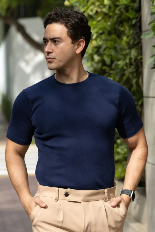 CityLine T-shirt Azul - Slim Fit - Imagen 4