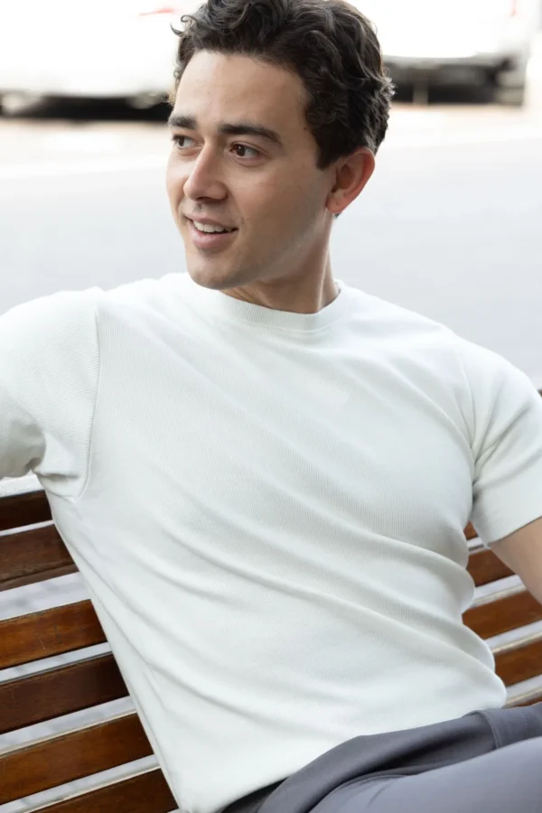 CityLine T-shirt Perla - Slim Fit - Imagen 4