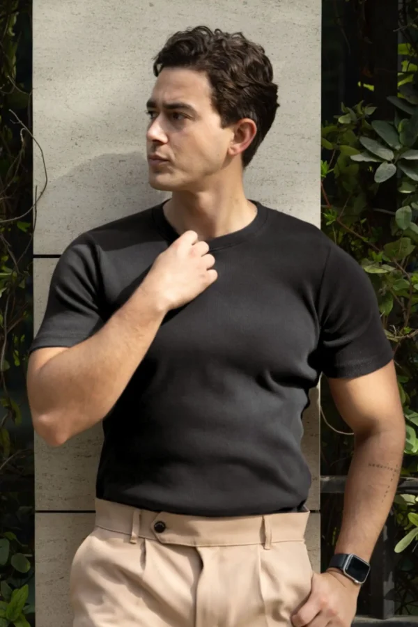 CityLine T-shirt Negro - Slim Fit