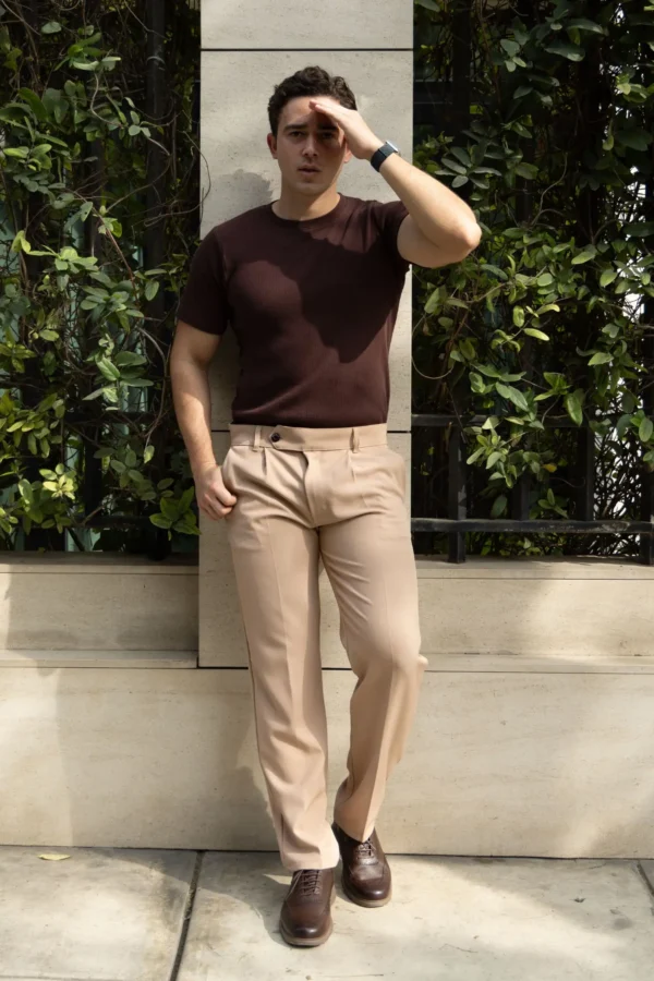 CityLine T-shirt Marrón - Slim Fit - Imagen 5