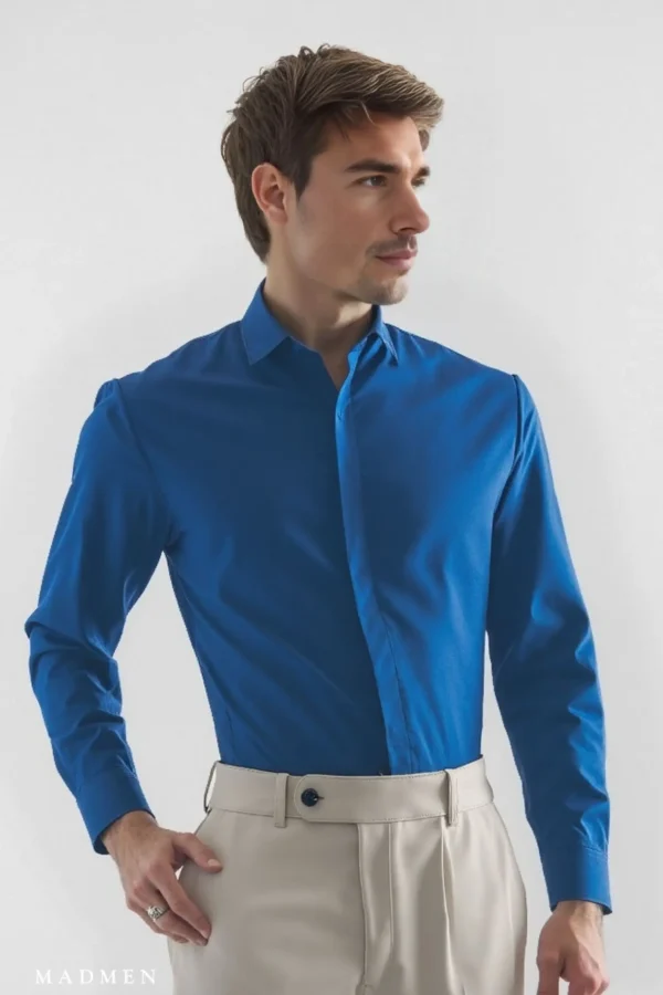 Camisa Bare Line Denim- Slim Fit