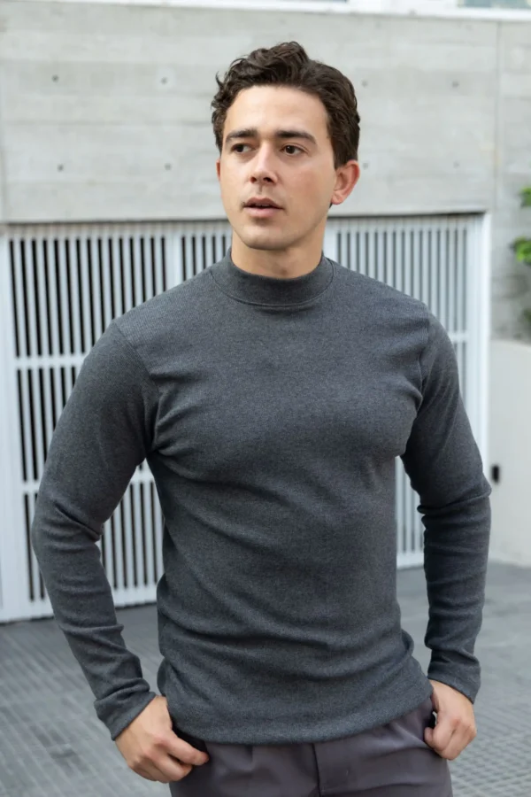 Caffarena Mad Neck Grafito - Slim Fit - Imagen 4