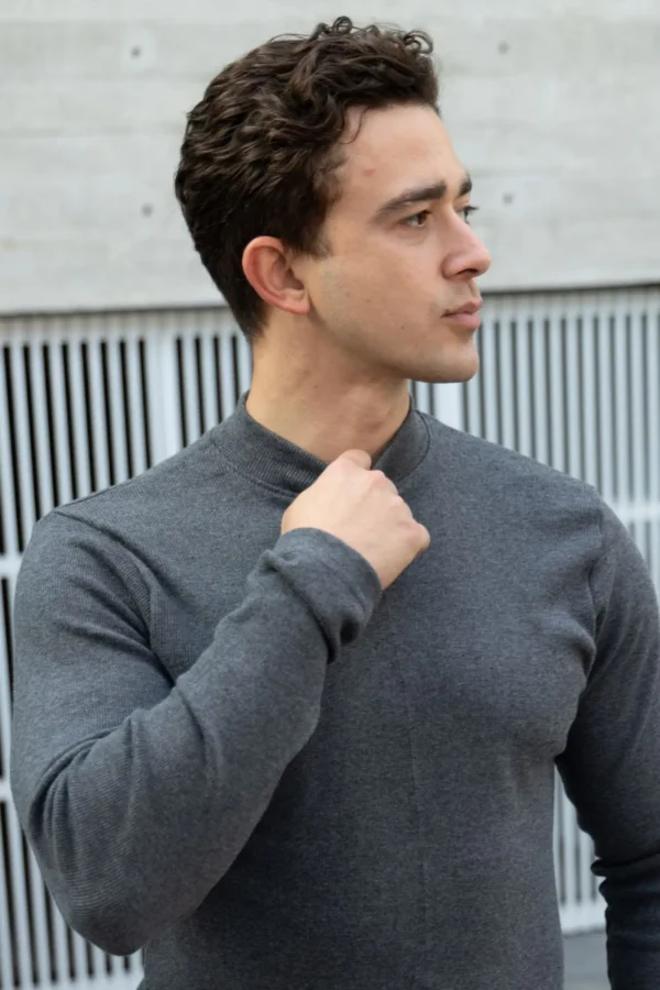 Caffarena Mad Neck Grafito - Slim Fit - Imagen 6