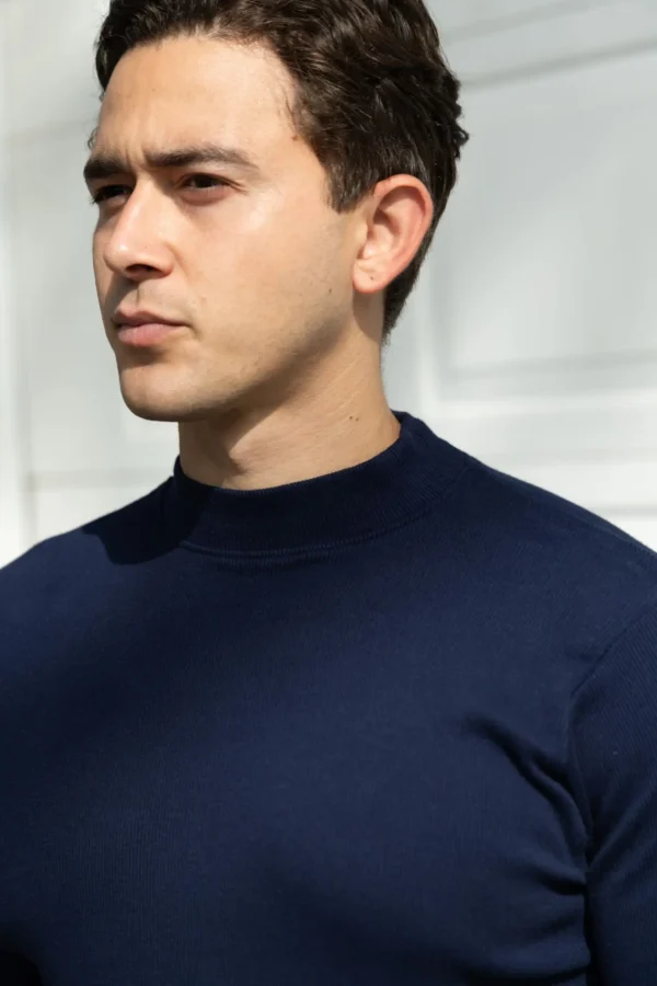 Caffarena Mad Neck Azul - Slim Fit - Imagen 5