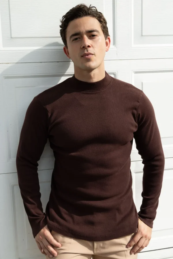 Caffarena Mad Neck Marrón - Slim Fit - Imagen 2