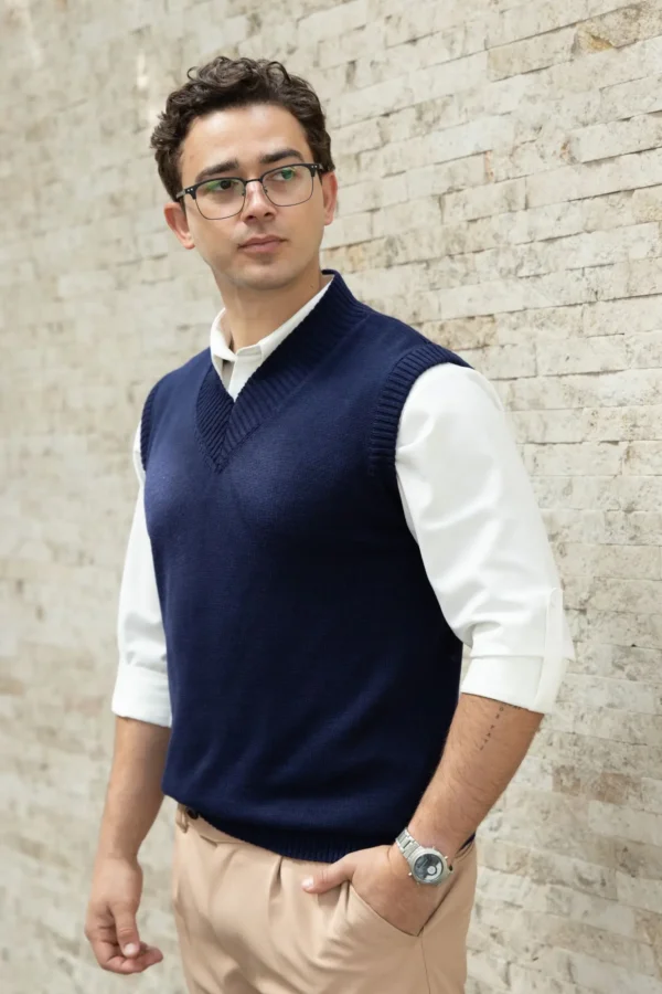 Pullover Madison Azul - Slim Fit