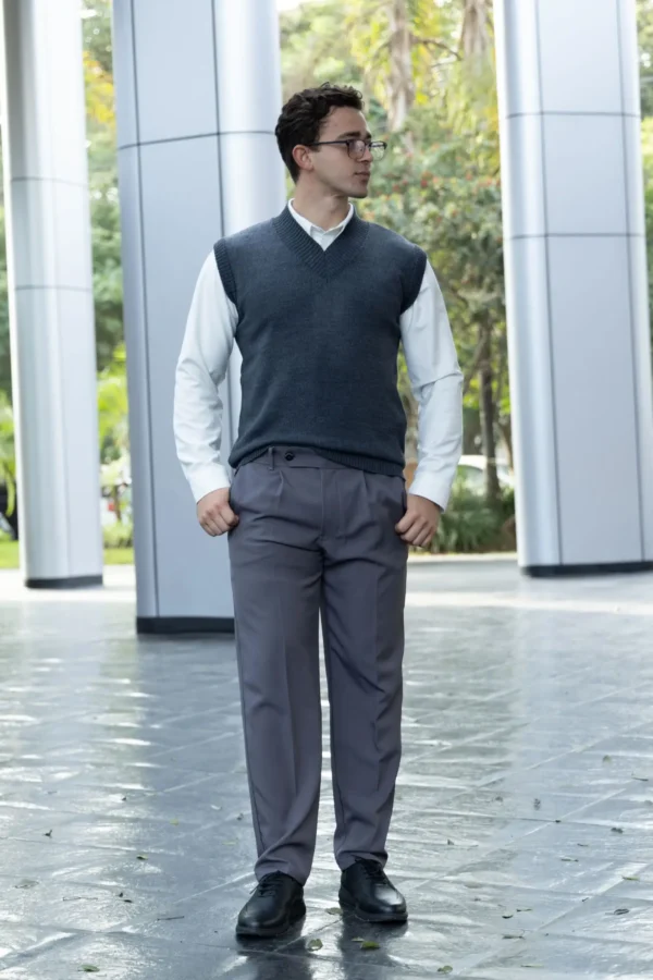 Pullover Madison Gris - Slim Fit - Imagen 4